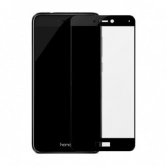 Folie de protectie sticla 6D compatibila cu Huawei P8/P9 lite 2017, contur negru