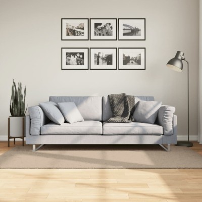 Covor HUARTE, fir scurt, moale și lavabil, nisipiu, 100x200 cm foto