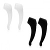 Set 4 opritoare ochelari anti-alunecare silicon Kwmobile, Alb/Negru - universal, sport, protectie
