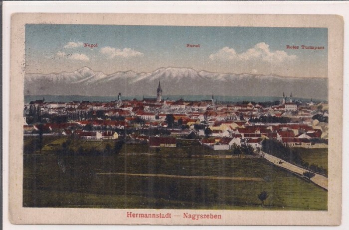 Carte postala circulata in decembrie 1918
