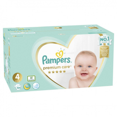 Pampers Premium Care Mega Box Pelenkacsomag 9-14kg Maxi 4 (104db) foto