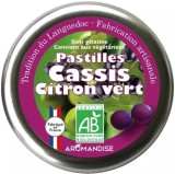 Bomboane Artizanale Aromandise cu Lime si Coacaze Negre Bio, 45g