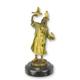 Soimar arab-statueta vieneza din bronz cu un soclu din marmura LZ-13