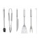 Ustensile pentru gratar, kit 9 piese din inox