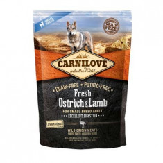 Hrana uscata pentru caini Carnilove Fresh, Talie Mica, Miel, 1.5 kg foto