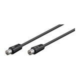 Cablu COAXIAL TV antena 70DB Dublu ecranat mama-tata 0.5m 11509 Goobay