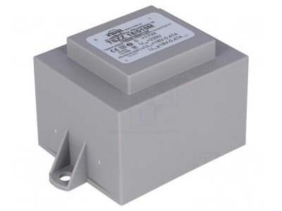 Transformator &amp;Icirc;ncapsulat 17VA 230V 18V 470mA pentru PCB foto