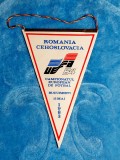 Fanion fotbal Romania Cehoslovacia