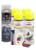 Kit complet reparatie si vopsire jante culoare Galben Fluorescent, V4 AVX-KVJ-GFV4