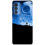 Husa compatibila cu Motorola Edge 20 Lite model Death Star, Silicon, TPU, Viceversa, Transparent, Carcasa
