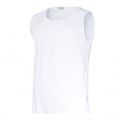 Tricou bumbac fara maneci / alb - m foto
