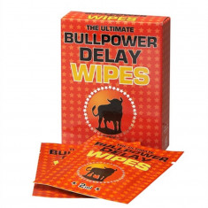 Servetele Umede Contra Ejacularii Precoce Bull Power Delay, 6 Buc X 2 ml