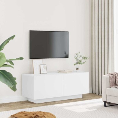 vidaXL Comodă TV, alb, 100x35x40 cm, PAL foto