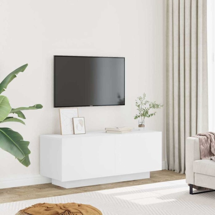 vidaXL Comodă TV, alb, 100x35x40 cm, PAL