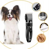 Aparat de tuns profesional pentru cani cu acumulator, lama titan + ceramica, incarcare usb, culoare neagra, model avx-wt-black-t10