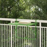 VidaXL Masă Pliabilă Verde pentru Balcon 60x40 cm Oțel