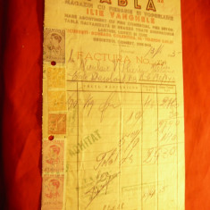 Factura cu Antet -Firma Tabla-Magazin- fierarie si vopselarie Ilie Vanghele1942