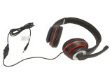 Căști Over-Ear cu Microfon Negru/Roșu Jack 3.5mm
