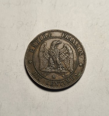 Franta 10 Centimes 1855 K Detalii Frumoase foto