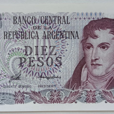 Bancnotă 10 pesos 1976 (ND) Argentina UNC