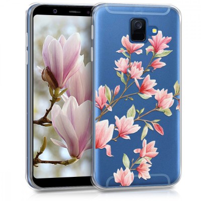 Husa pentru Samsung Galaxy A6 (2018), Silicon, Roz, 45250.02 foto