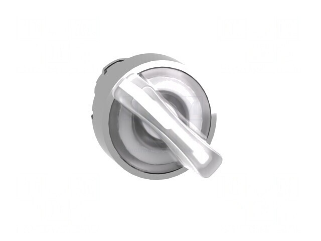Comutator Rotativ 22mm cu LED Alb IP66