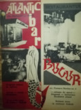 1972, Reclama ATLANTIC BAR, str. ACADEMIEI 36-37, comunism 27x20 cm, BUCURESTI