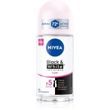 Nivea Invisible Black &amp; White Clear deodorant roll-on antiperspirant pentru femei 50 ml
