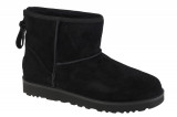 Cizme de iarna UGG Classic Mini Logo Zip 1122671-BLK negru