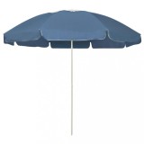 vidaXL Umbrelă de soare de plajă, albastru, 240 cm 314712