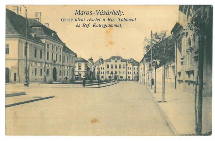 1089 - TARGU MURES, Market, Romania - old postcard - unused