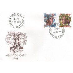 Elvetia 1986 - Europa, serie pe FDC