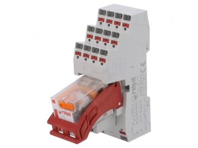 Releu intermediar DPDT 230VAC 12A foto