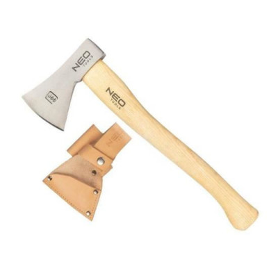 Topor, coada lemn, cu teaca din piele, model Survival, 400 g, NEO GartenVIP DiyLine foto