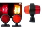 2 x LED 67mm Lumina Latura Lampe Gabarit Remorca Camioane 24V