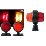 2 x LED 67mm Lumina Latura Lampe Gabarit Remorca Camioane 12V