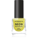 Dermacol Neon Mania lac de unghii culoare 4 Lemon pop 5 ml