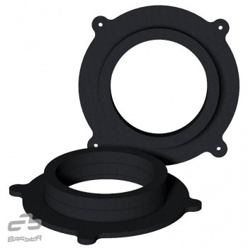 Set inele distantier 44m MDF impregnat , pentru difuzor 165mm MAZDA 6 dupa 2012 usa fata foto