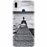 Husa silicon pentru Huawei Y9 2019, Abstract Dock Man Grey