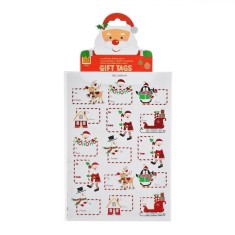 Etichete Cadouri Crăciun, Figuri Folie, Set 30 Bucăți, Multicolor