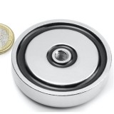 Magnet neodim oala &Oslash;60 mm, cu filet interior M8, putere 92 kg