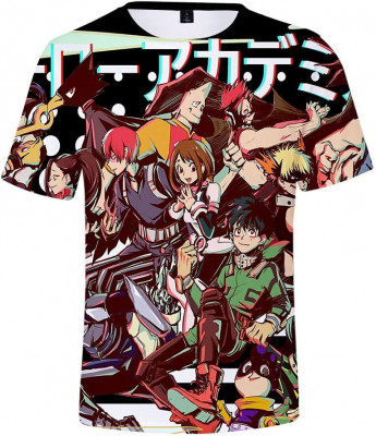 Tricou pentru Cosplay My Hero MHA - Tricouri cu g&amp;acirc;t cu sublimare cu imprimare 3D foto