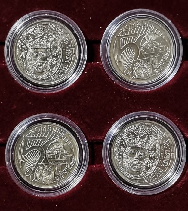 SV * Romania BNR 50 BANI 2011 UNC * MIRCEA CEL BĂTR&Acirc;N * UNC din-f&acirc;șic-&icirc;n-capsulă