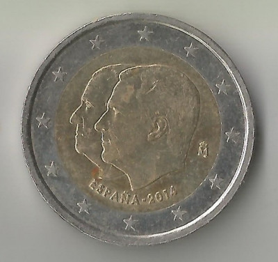 Spania, 2 euro comemorativ, 2014, circ. foto