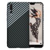 Husa pentru Huawei P20 Pro, Techsuit, Carbonite FiberShell, Neagra Gri