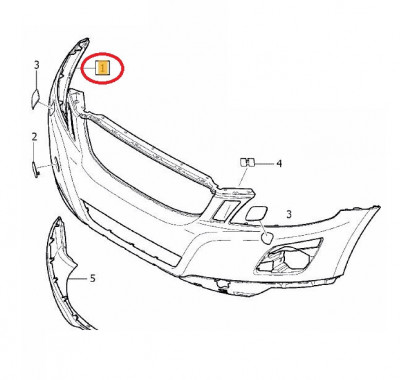 Bara fata Volvo Xc60, 05.2008-05.2013, cu locas pt spalator; grunduit, Aftermarket foto