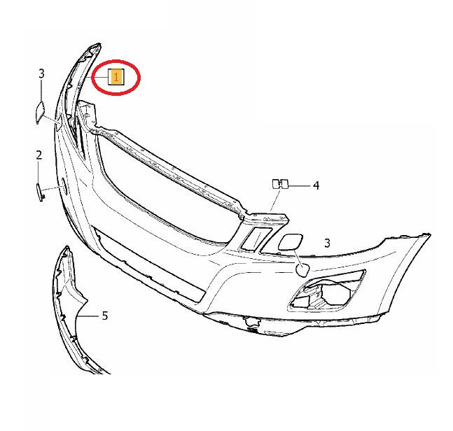 Bara fata Volvo Xc60, 05.2008-05.2013, cu locas pt spalator; grunduit, Aftermarket