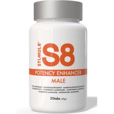 Erectii si virilitate - Stimul8 S8 Imbunatatirea Potentei Tablete pentru Barbati 30 tablete Combinatie Puternica de Nutrienti