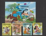 Grenada 1981 - Pasti, Disney, desene animate, serie si colita neuzata