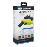 MBS Blocaj maneta frana moto Oxford LeverLock, cu cheie, galben, Cod Produs: LK301OX